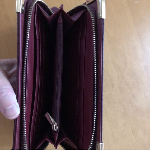 💕2/$20 Call It Spring Burgundy Wallet/Clutch - Picture 3 of 4